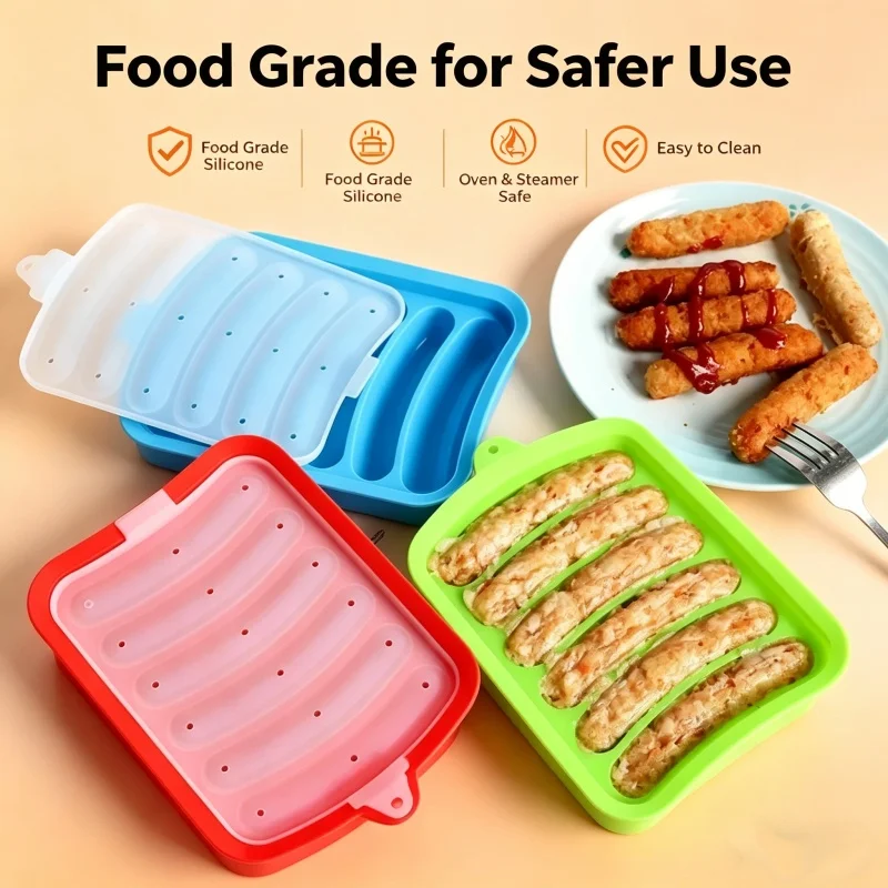 Hot Dog Press - Cetakan Sosis Silikon Food Grade dengan