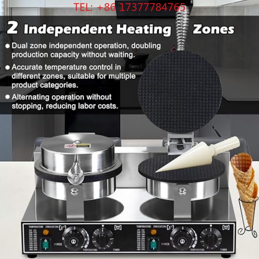 Waffle Cone Maker - Mesin Pembuat Waffle Cone Komersial 2600