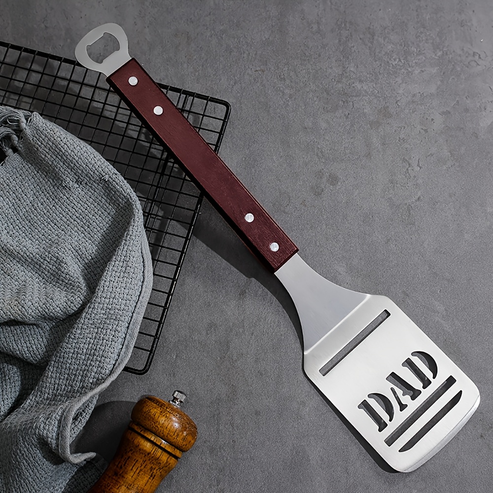 Okonomiyaki Spatula - Spatula BBQ Stainless Steel dengan Pembuka