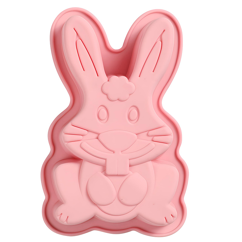 Bunny Cake Mold - Cetakan silikon coklat Kelinci Paskah, cetakan