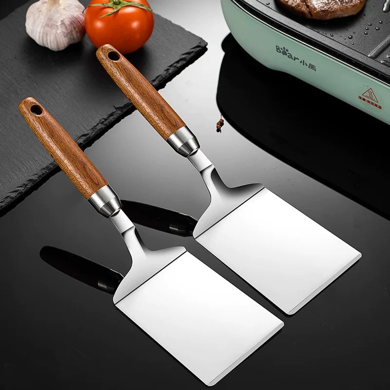 Okonomiyaki Spatula - Spatula Penggorengan Stainless Steel untuk Penggunaan