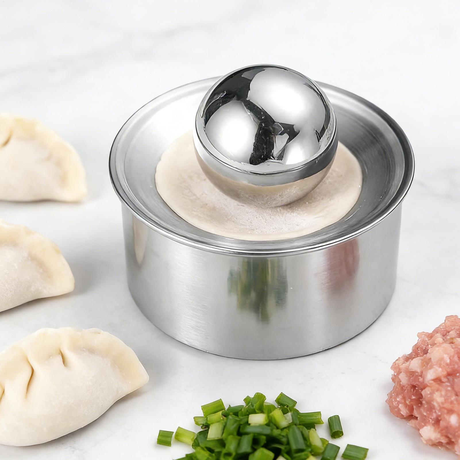 Dumpling Press Set - Mesin Pembuat Kulit Pangsit Manual, Alat