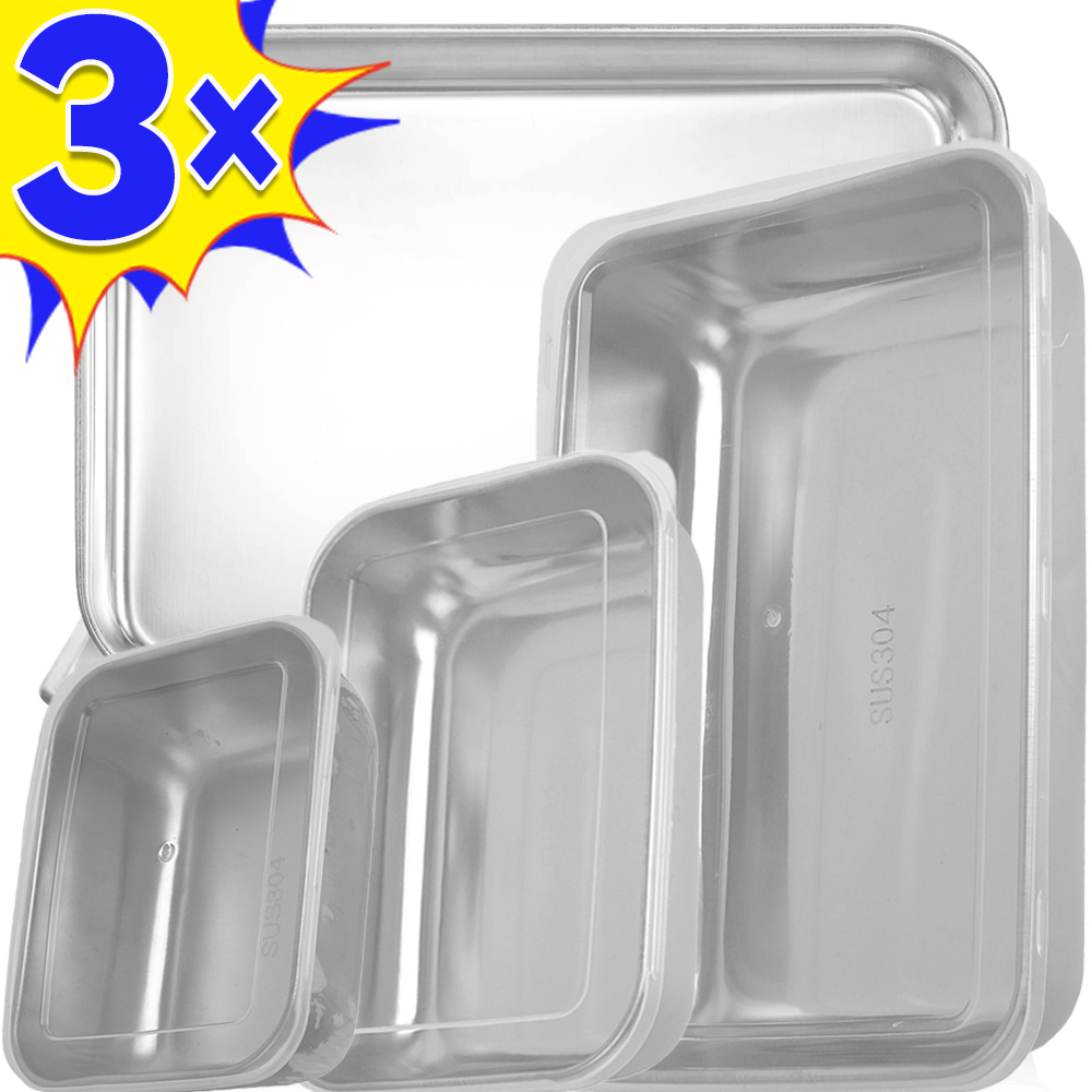 Dim Sum Basket - Kotak penyimpan makanan Stainless Steel, kotak