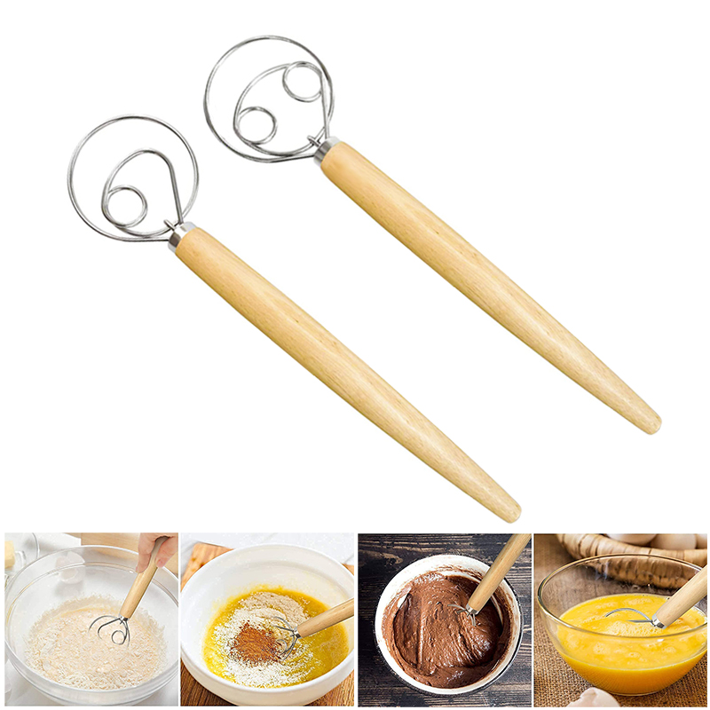 Danish Pancake Pan - Pengaduk adonan Denmark tangan besar pengaduk