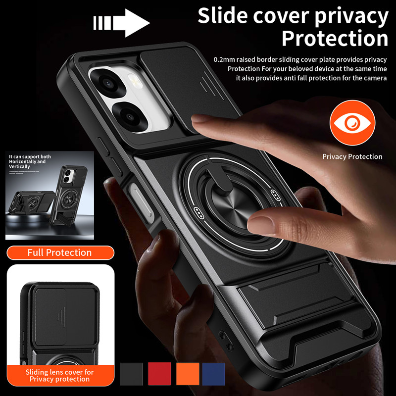 Taco Stand Holder - Casing Ponsel Armor untuk Oppo A6x