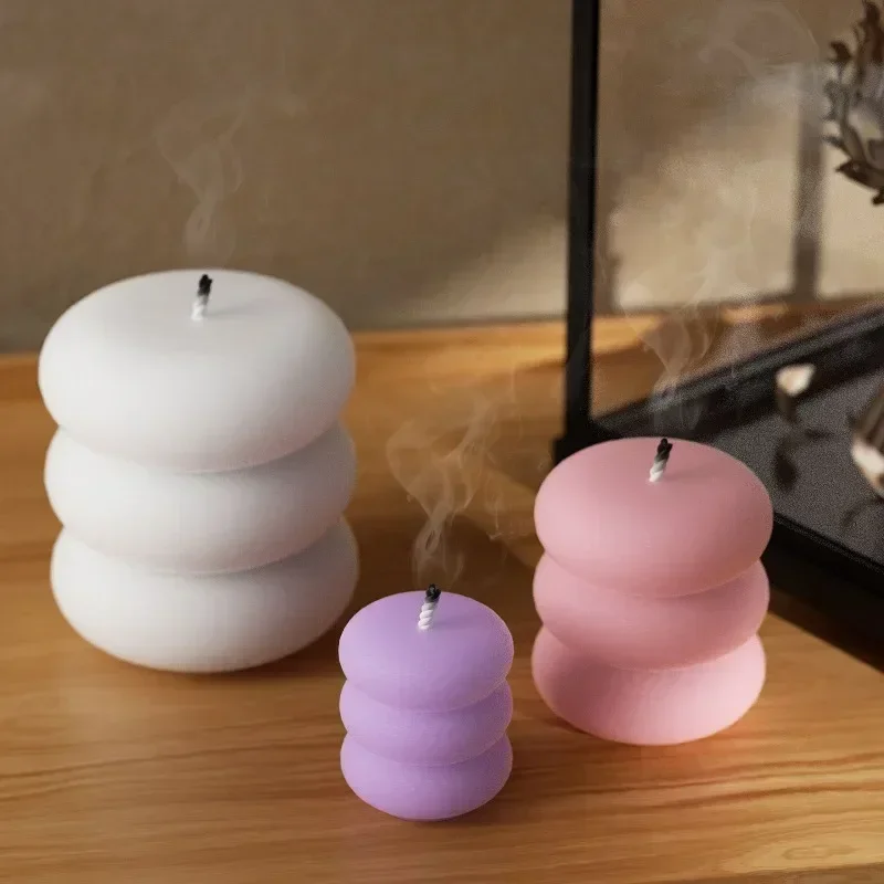 Donut Mold Silicone - Produk Baru: Cetakan Lilin Aromaterapi Geometri