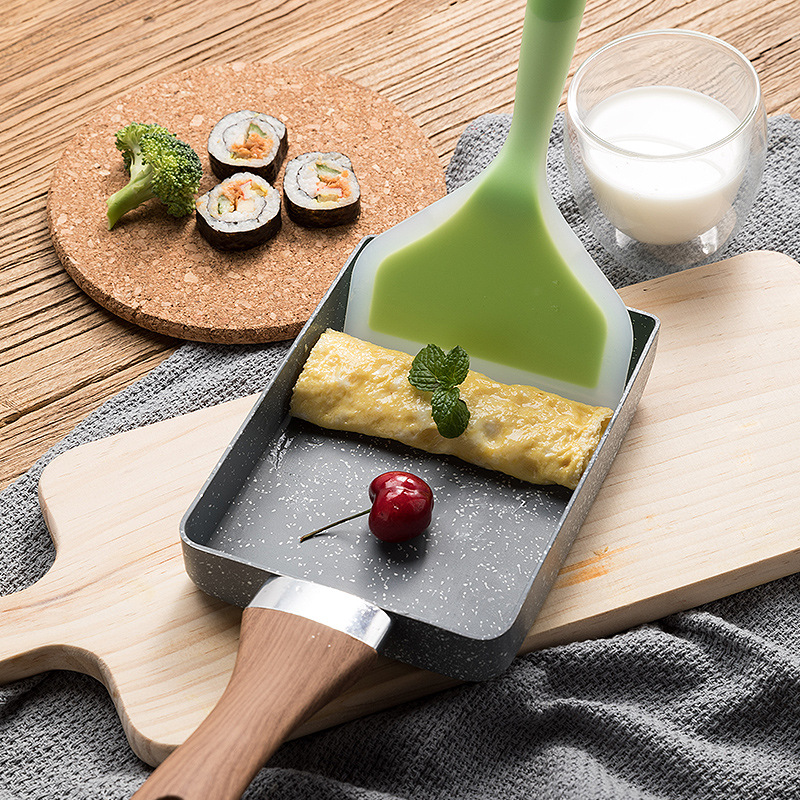 Mini Pancake Griddle - Wajan Penggorengan Tamagoyaki Omelet Hitam Anti-lengket