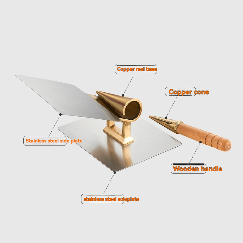 Waffle Cone Maker - Alat Kerucut Tembaga Profesional, Pembuat Waffle