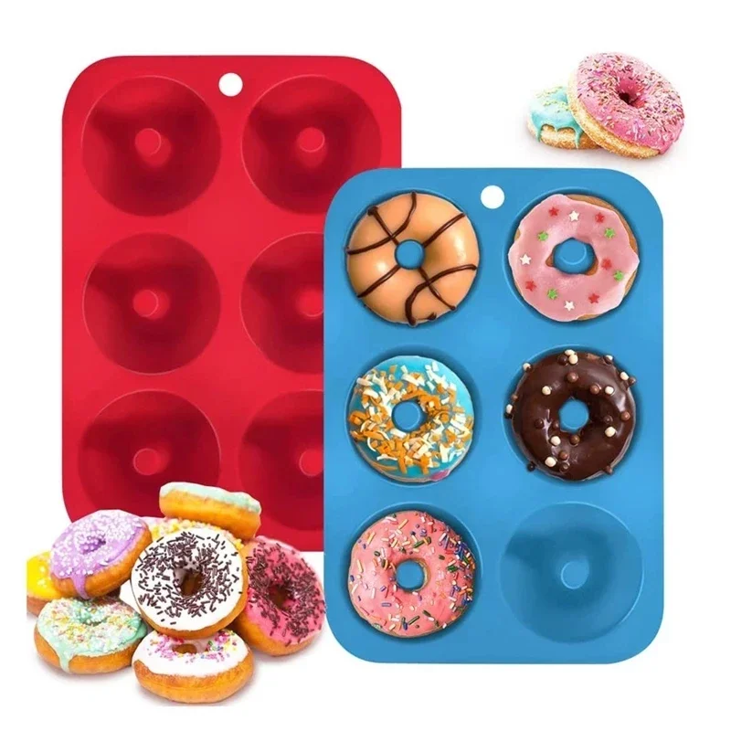 Donut Mold Silicone - 1/2 buah cetakan donat muffin silikon,