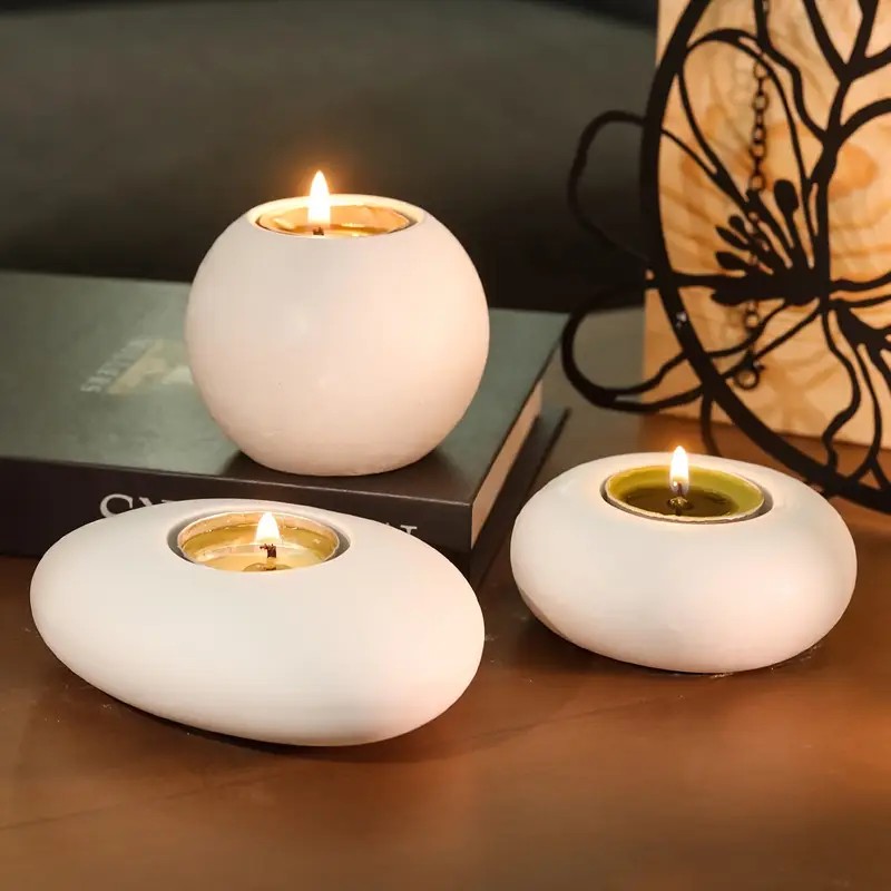 Potsticker Mold - Cetakan Silikon Resin Tempat Lilin Tealight,