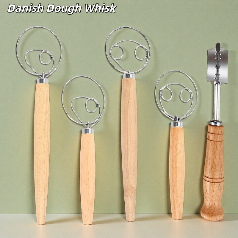 Danish Pancake Pan - Pengaduk Adonan Baja Tahan Karat 304