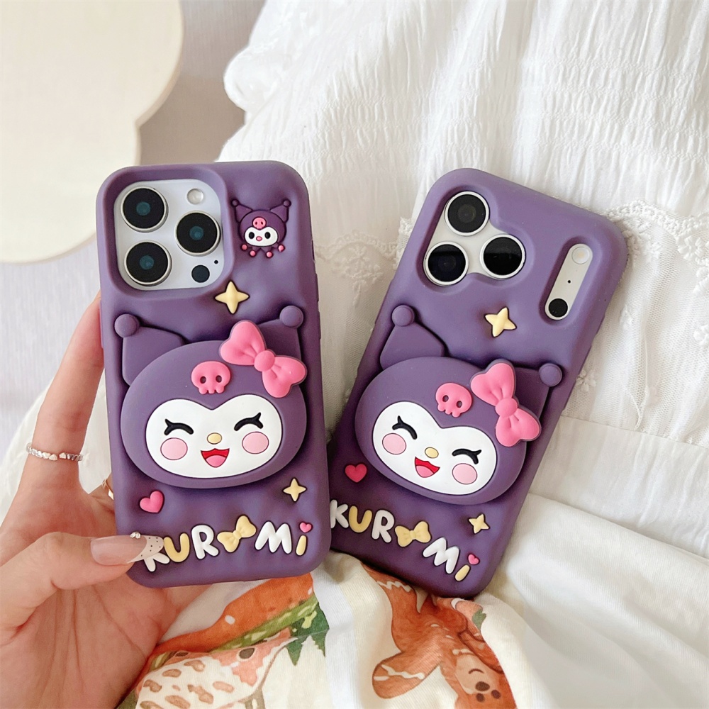 Taco Stand Holder - Casing HP Kuromi 3D Lucu Sanrio