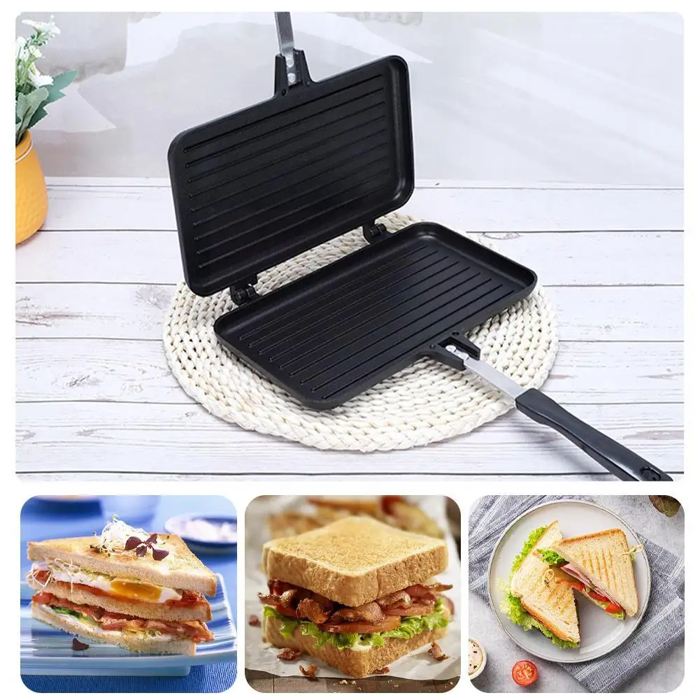 Mini Pancake Griddle - Wajan penggorengan dua sisi, alat memasak