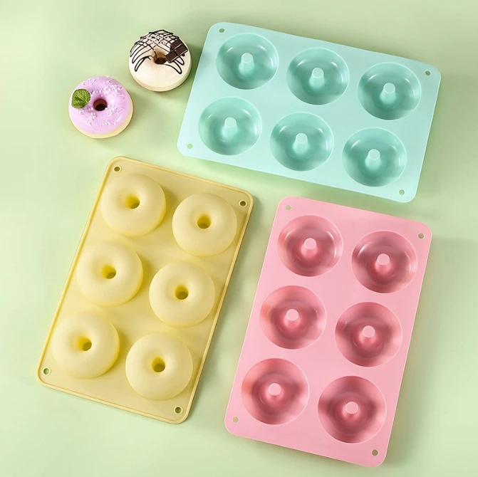 Donut Mold Silicone - Cetakan Donat Silikon Tahan Panas Multi