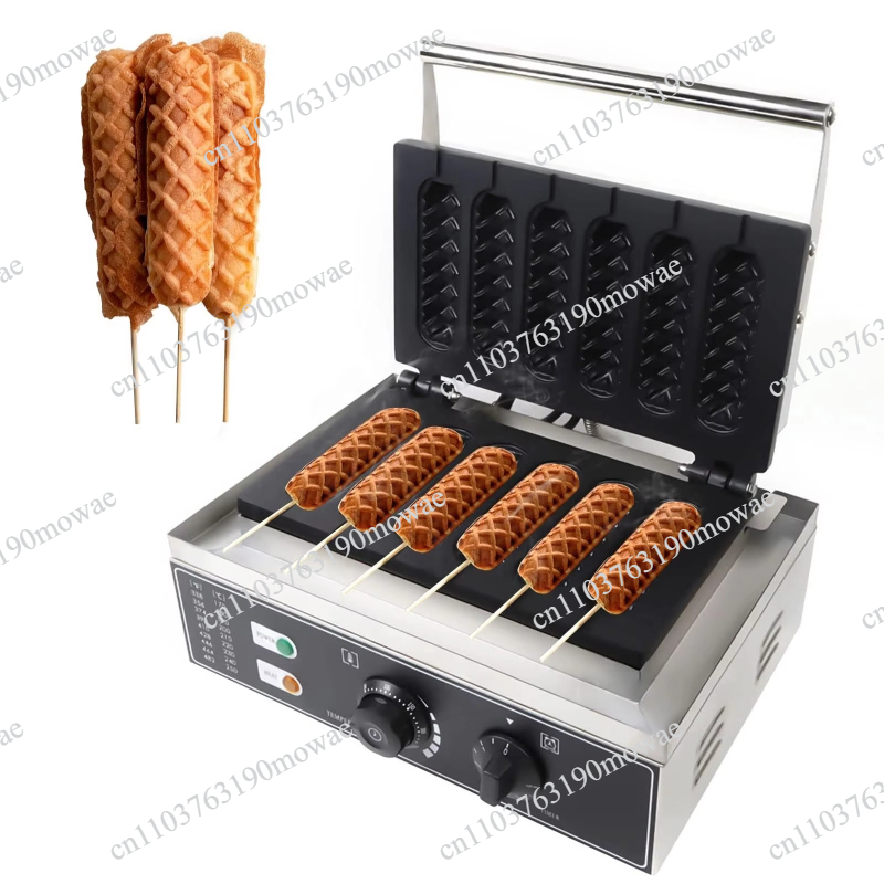 Corn Dog Stick - Mesin Pembuat Waffle Bar 6 Lubang