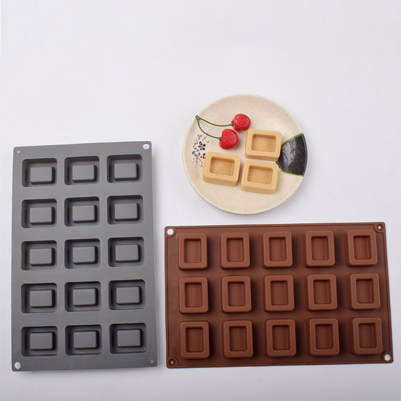 Donut Mold Silicone - Cetakan Kue Silikon Bentuk Donat Kotak