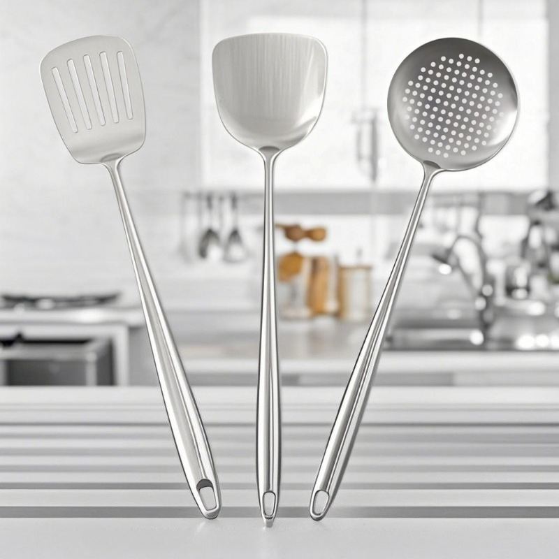 Okonomiyaki Spatula - Spatula Wok Stainless Steel, Peralatan Dapur