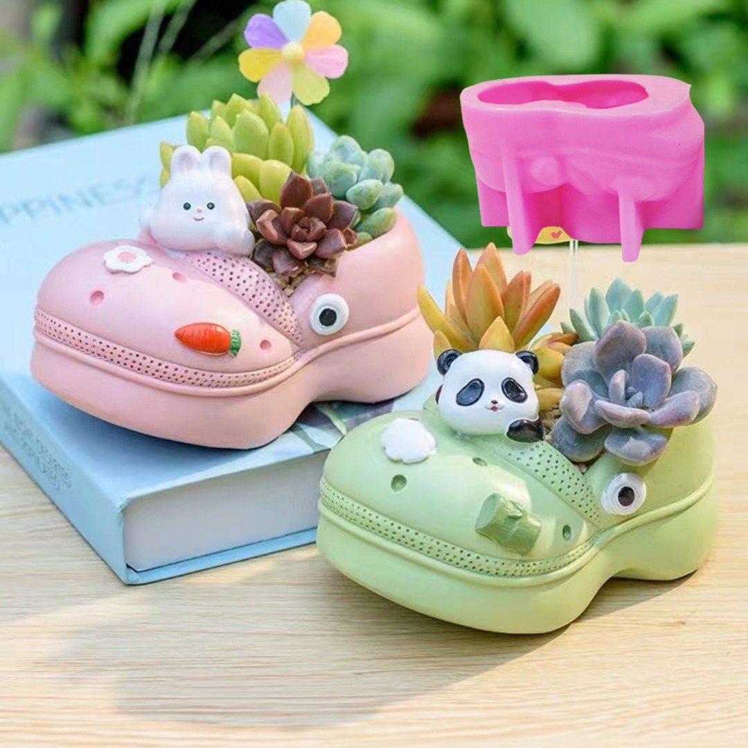 Sandal hewan 3D, Pot bunga tan - Potsticker Mold ulasan dan harga