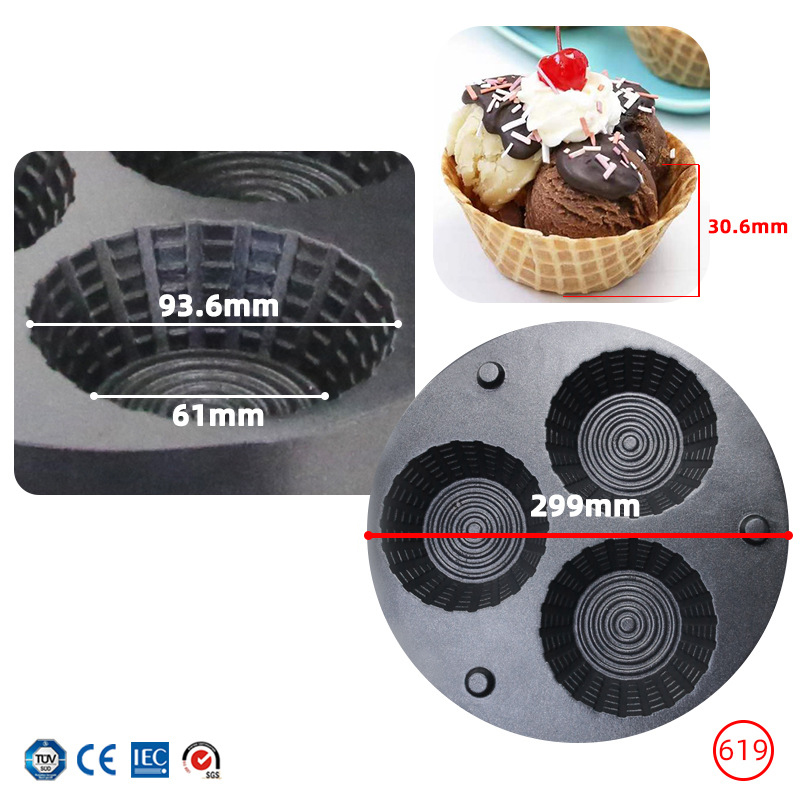 Mesin Pembuat Cone Es Krim Tig - Waffle Cone Maker ulasan dan harga