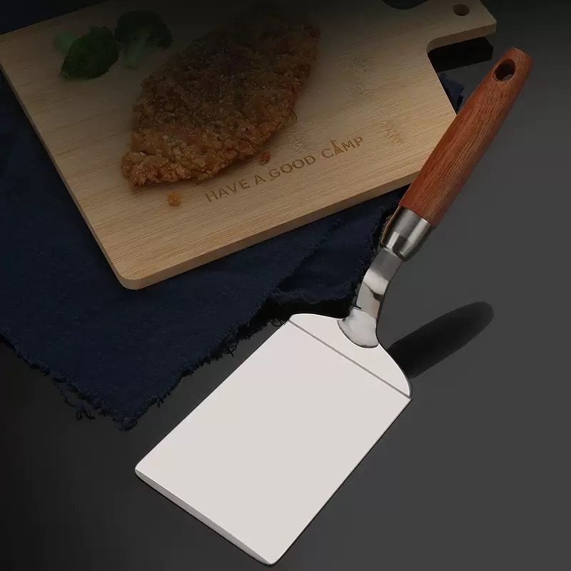 Spatula Penggorengan Stainless - Okonomiyaki Spatula ulasan dan harga