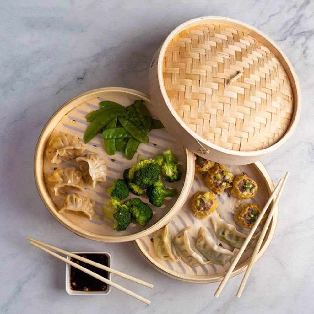 Keranjang kukus bambu, keranja - Bao Steamer Bamboo ulasan dan harga