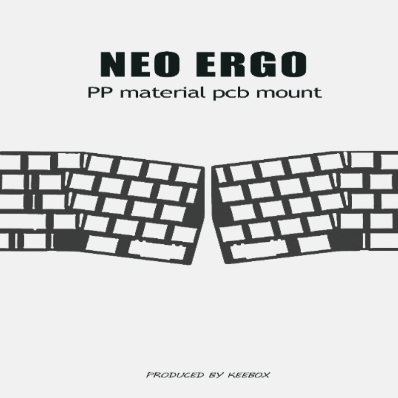 Pelat Posisi Keyboard Neo Ergo - Crepe Pan Carbon ulasan dan harga