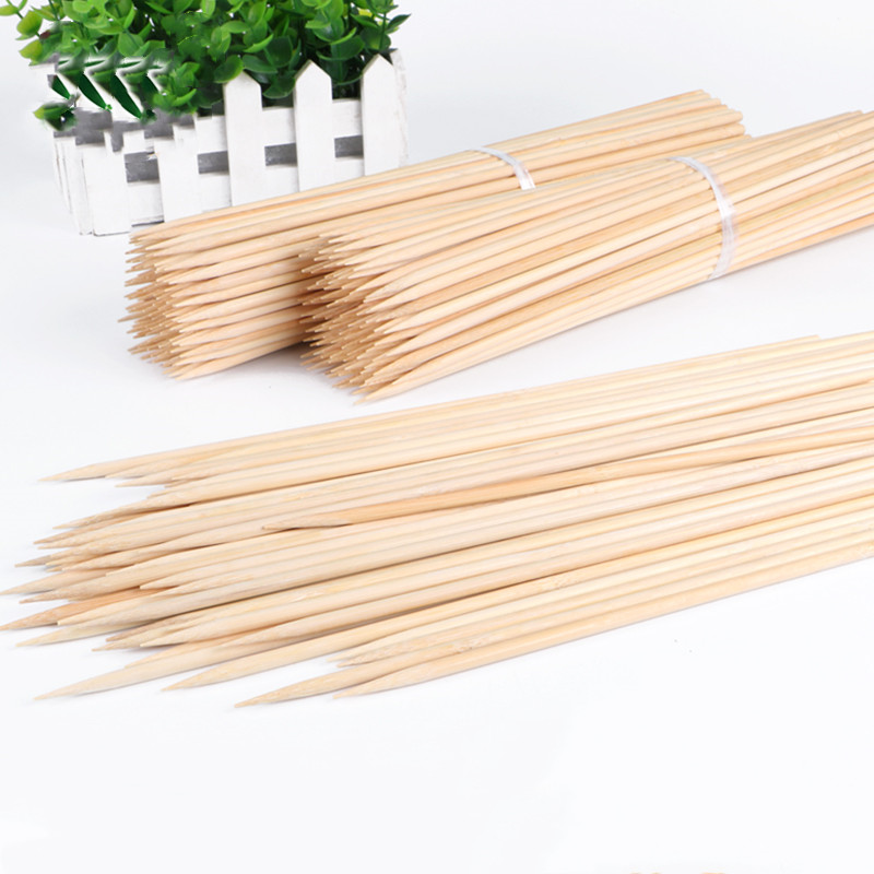 100 Buah 20-50CM Tusuk Sate Ba - Corn Dog Stick ulasan dan harga