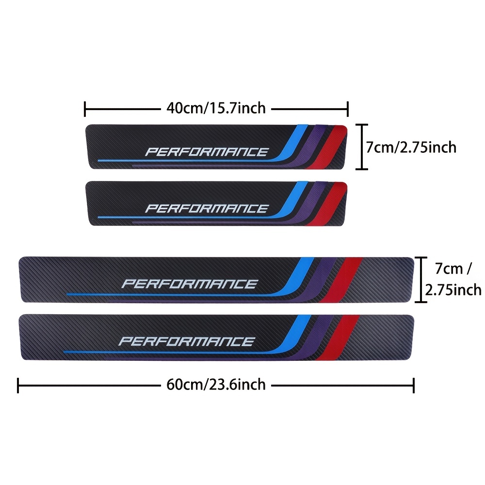 4 buah stiker pelat Sill serat - Crepe Pan Carbon ulasan dan harga