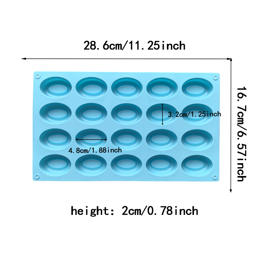 Cetakan silikon oval 20 lubang - Donut Mold Silicone ulasan dan harga