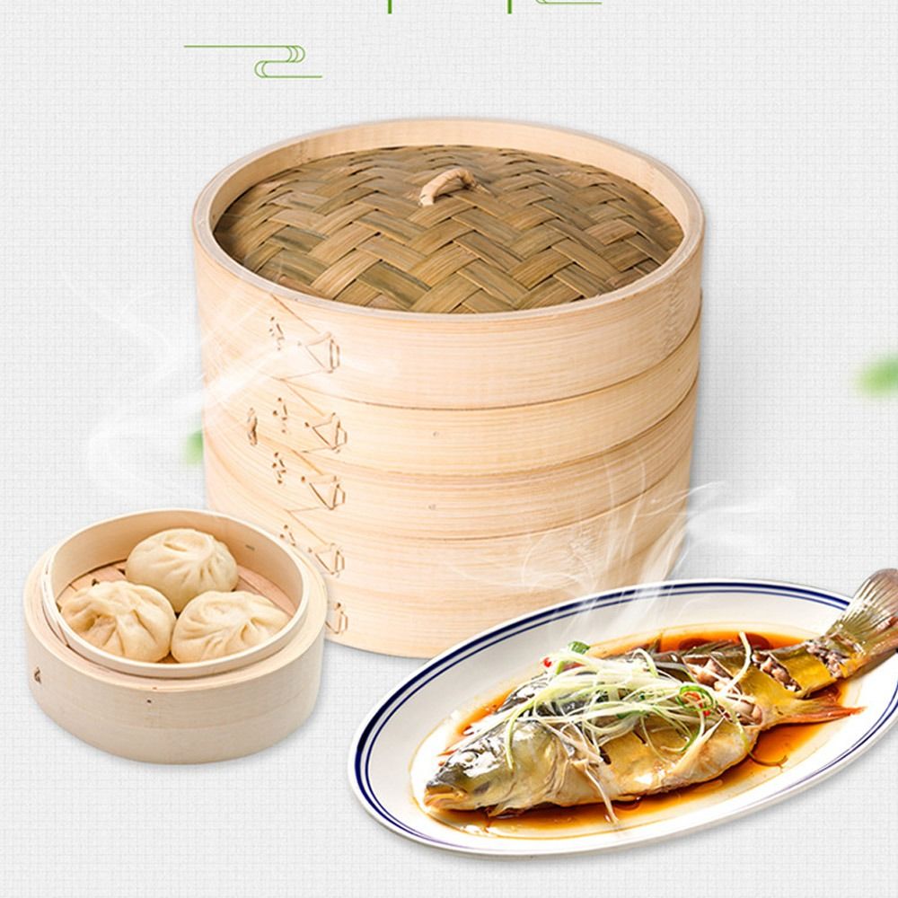 Keranjang Kukus Bambu Cina unt - Bao Steamer Bamboo ulasan dan harga
