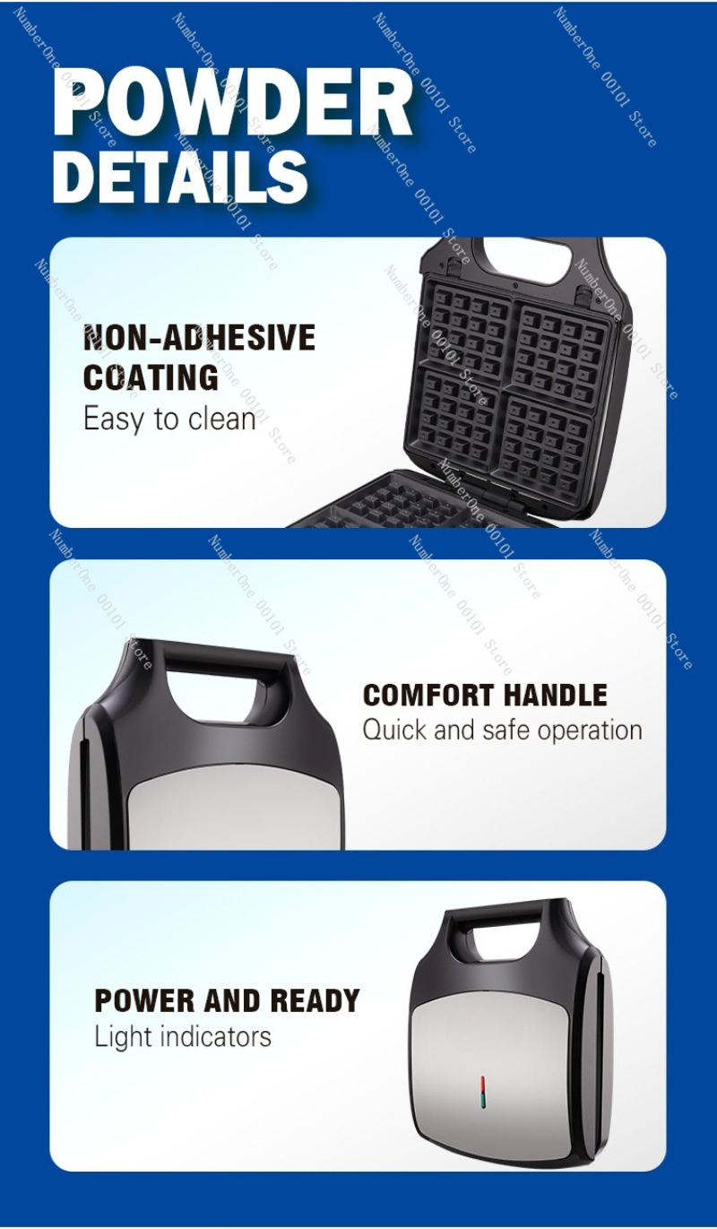 Pembuat Sarapan Multifungsi 3  - Waffle Cone Maker ulasan dan harga