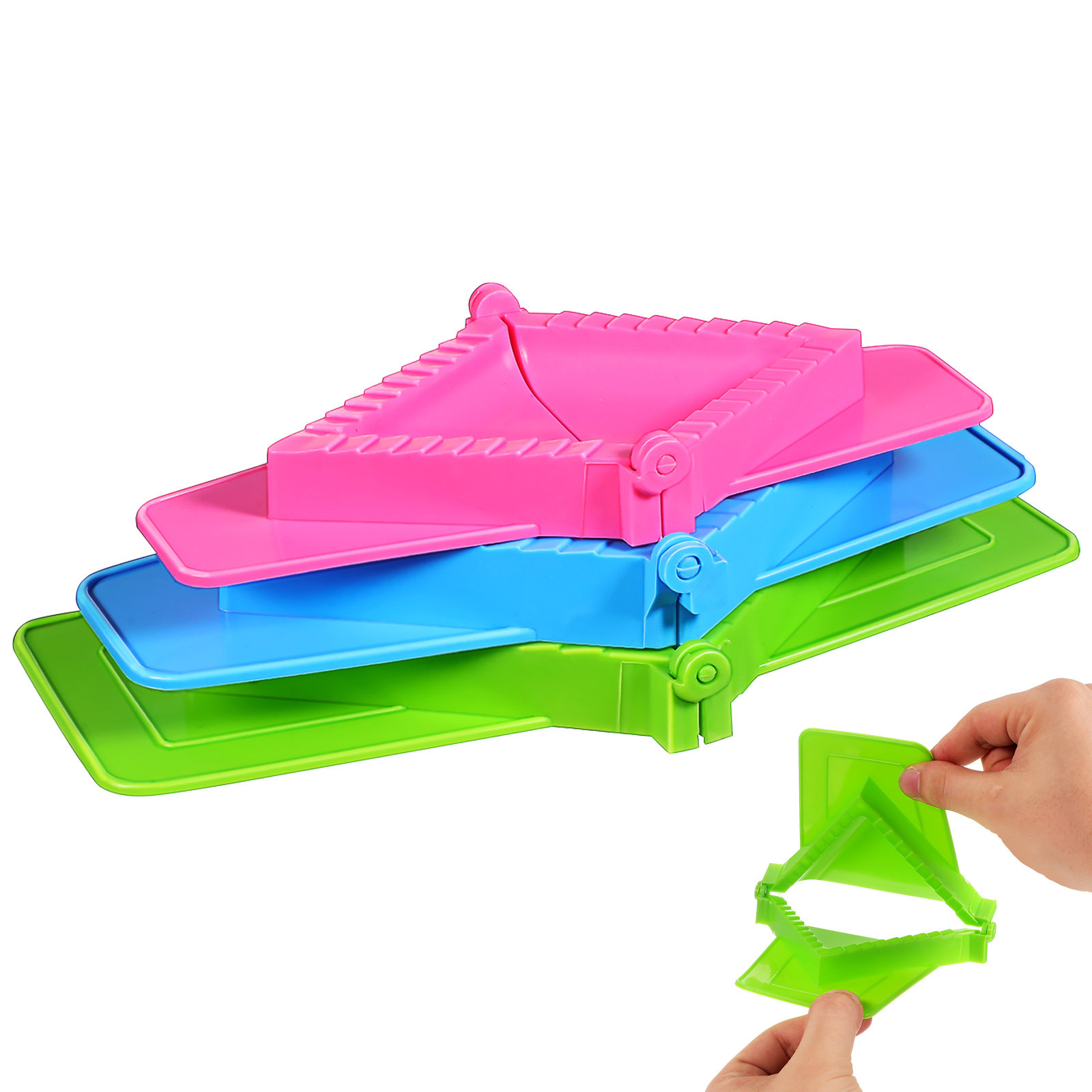 3Pcs Set Cetakan Pangsit Plast - Dumpling Press Set ulasan dan harga