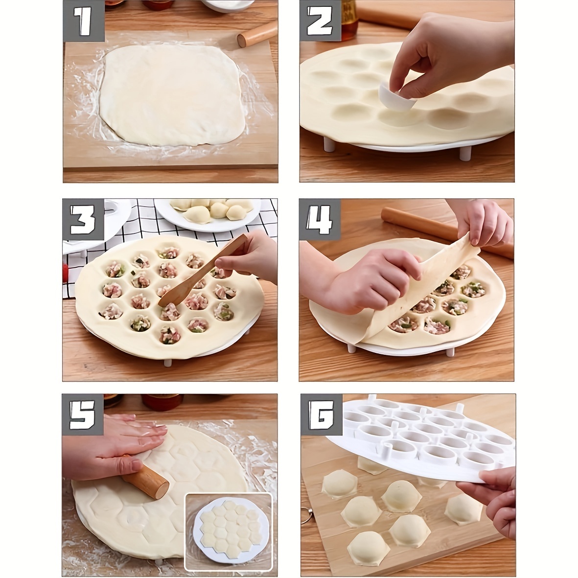1 buah cetakan pangsit Cina Se - Dumpling Press Set ulasan dan harga