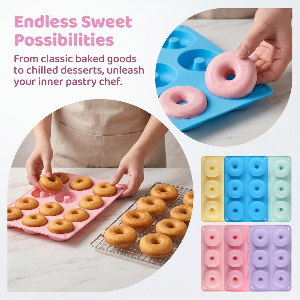 1 Buah Cetakan Donat Silikon P - Donut Mold Silicone ulasan dan harga