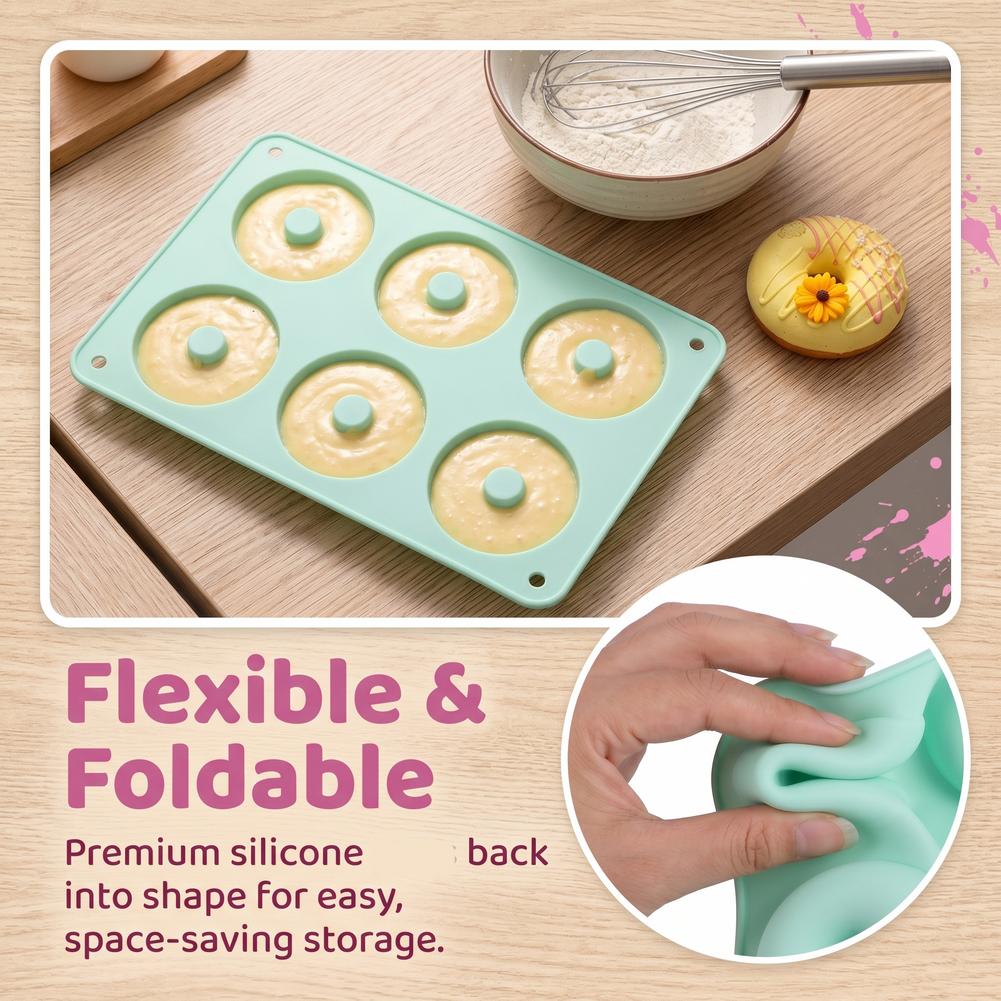 1 Buah Cetakan Donat Silikon P - Donut Mold Silicone ulasan dan harga