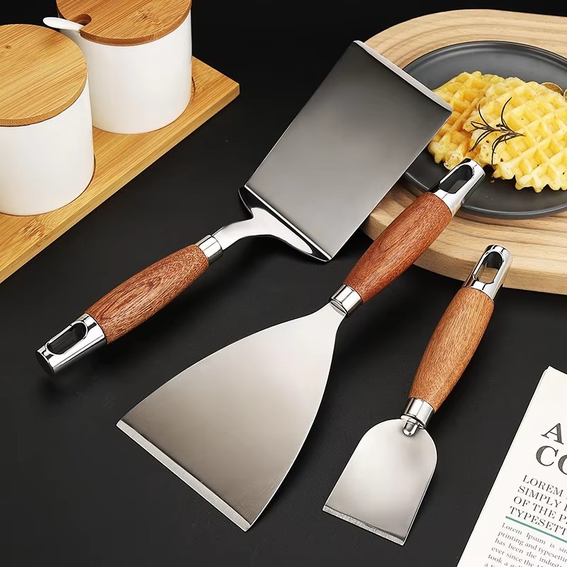 Spatula Panggangan Persegi/Per - Okonomiyaki Spatula ulasan dan harga