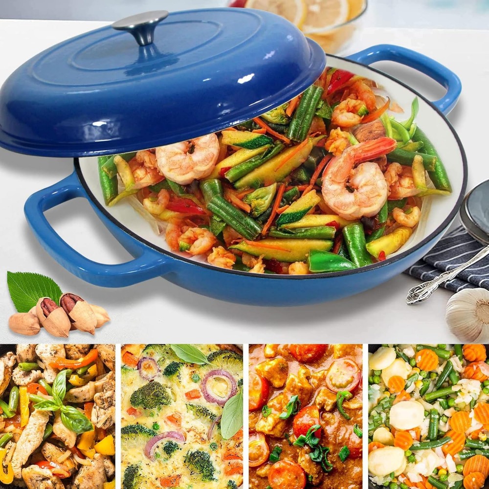 4,5L Panci Sup Oven Belanda Wa - Cast Iron Corn ulasan dan harga