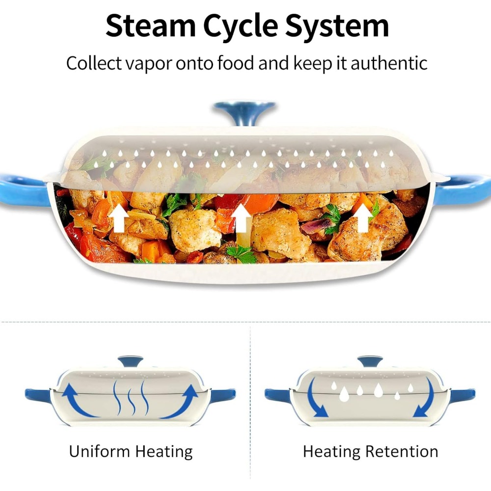 4,5L Panci Sup Oven Belanda Wa - Cast Iron Corn ulasan dan harga