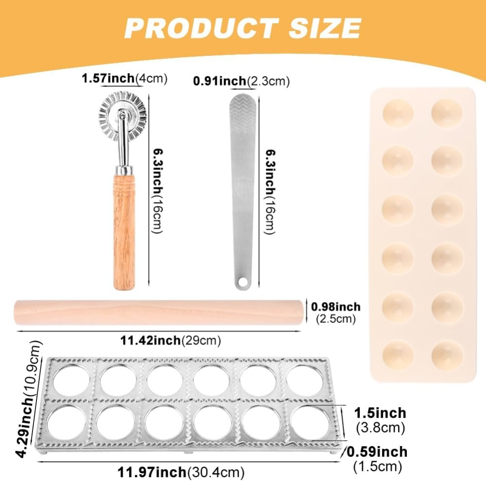 Set Cetakan Ravioli 12 Lubang  - Dumpling Press Set ulasan dan harga
