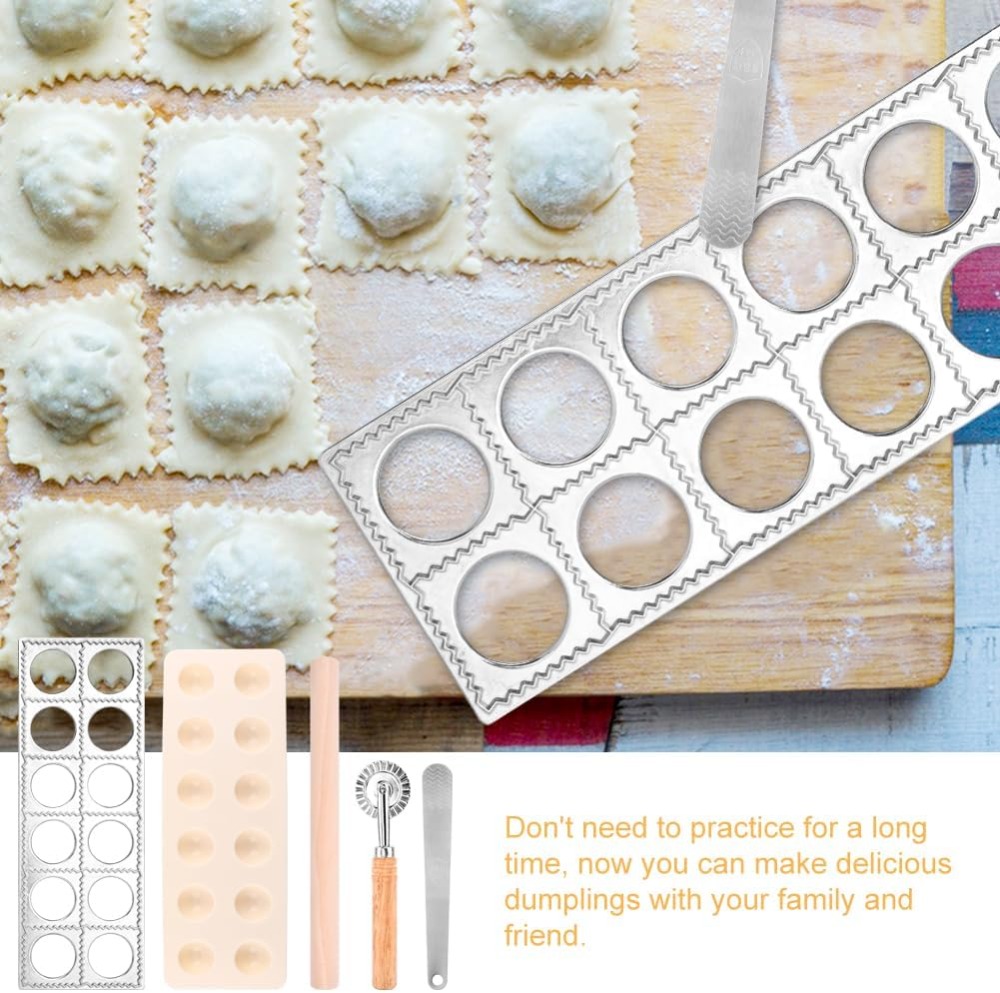 Set Cetakan Ravioli 12 Lubang  - Dumpling Press Set ulasan dan harga
