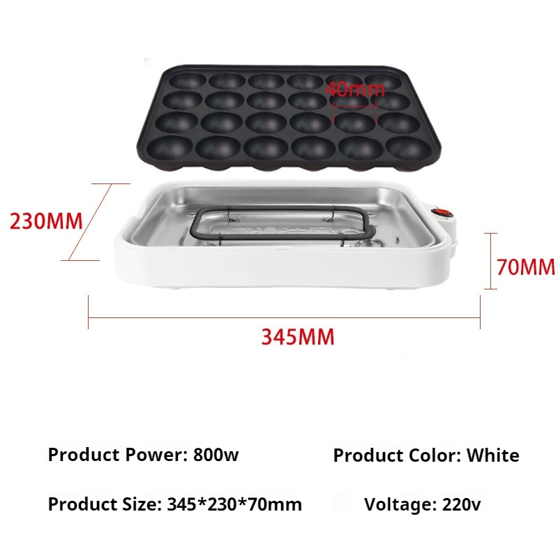 220V Chibi Maruko Mesin Pemang - Takoyaki Grill Plate ulasan dan harga