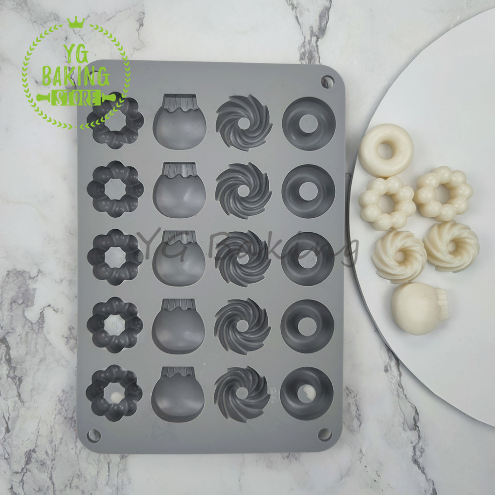 Dorica 3D Mini Donat Sawalin D - Donut Mold Silicone ulasan dan harga