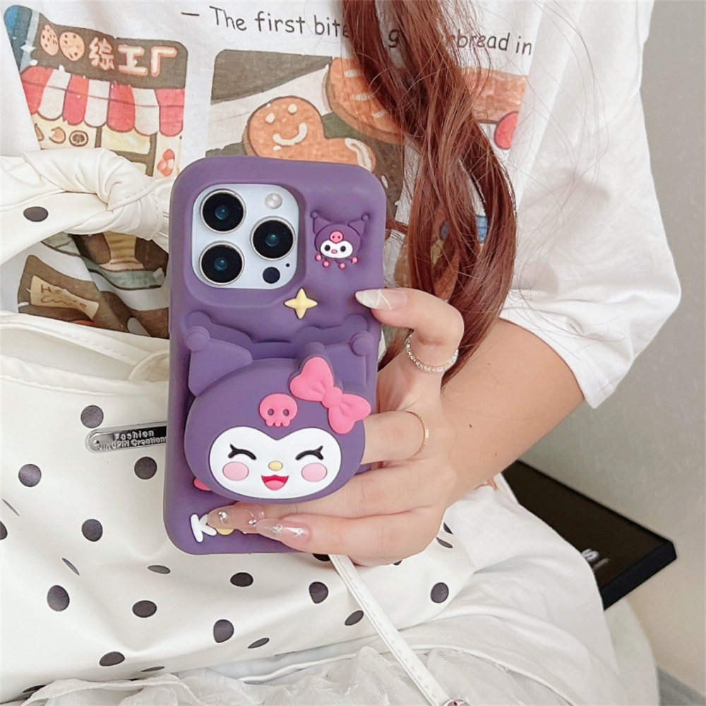 Casing HP Kuromi 3D Lucu Sanri - Taco Stand Holder ulasan dan harga