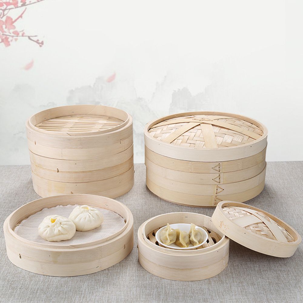 Pegangan Keranjang Uap Membuat - Bao Steamer Bamboo ulasan dan harga