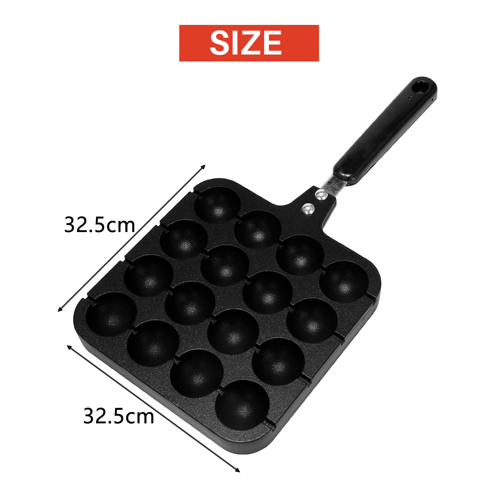 F-T 16 Lubang Aluminium Pembua - Takoyaki Grill Plate ulasan dan harga