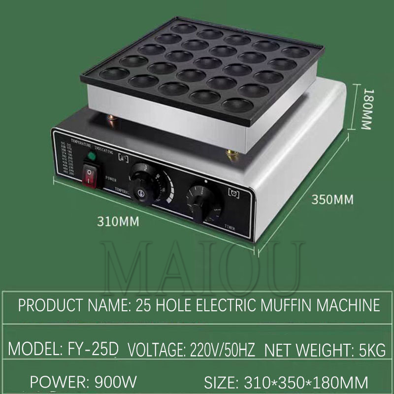 Pembuat Waffle Pancake 25 Luba - Mini Pancake Griddle ulasan dan harga