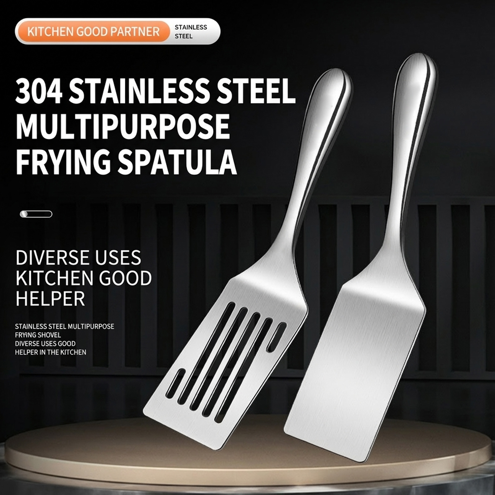 Spatula Baja Tahan Karat Gagan - Okonomiyaki Spatula ulasan dan harga