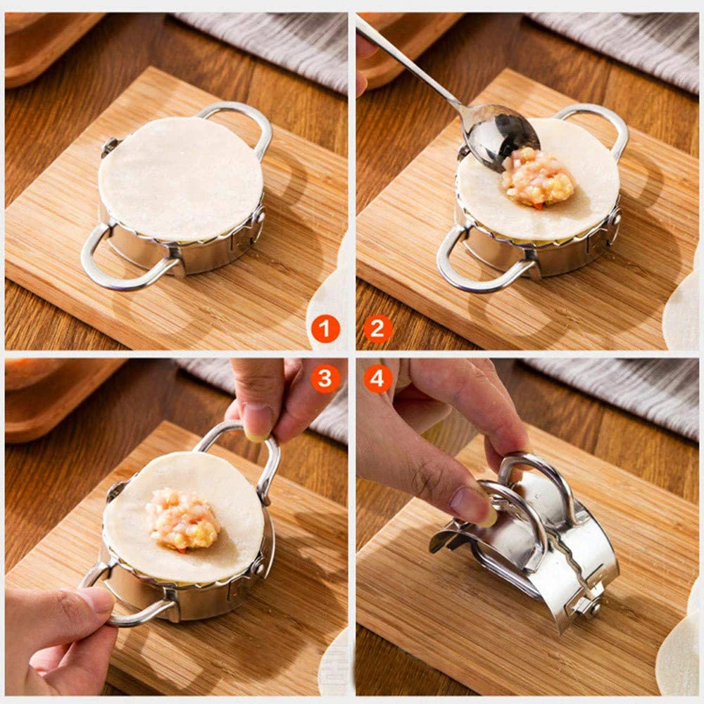 Cetakan pangsit baja tahan kar - Dumpling Press Set ulasan dan harga