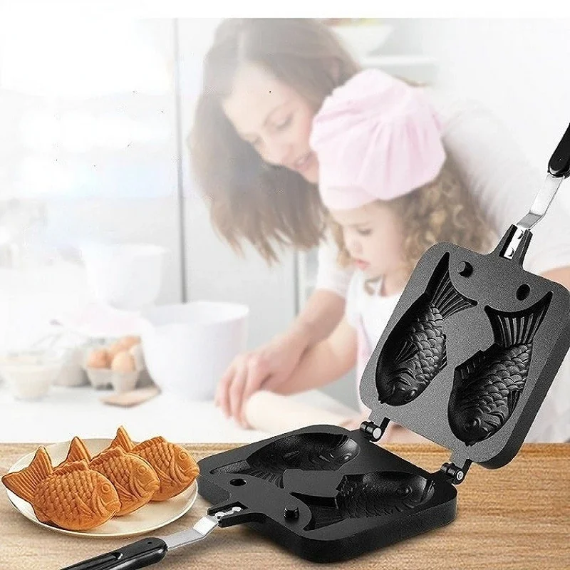 Dapur Jepang Taiyaki Ikan Gand - Egg Waffle Pan ulasan dan harga