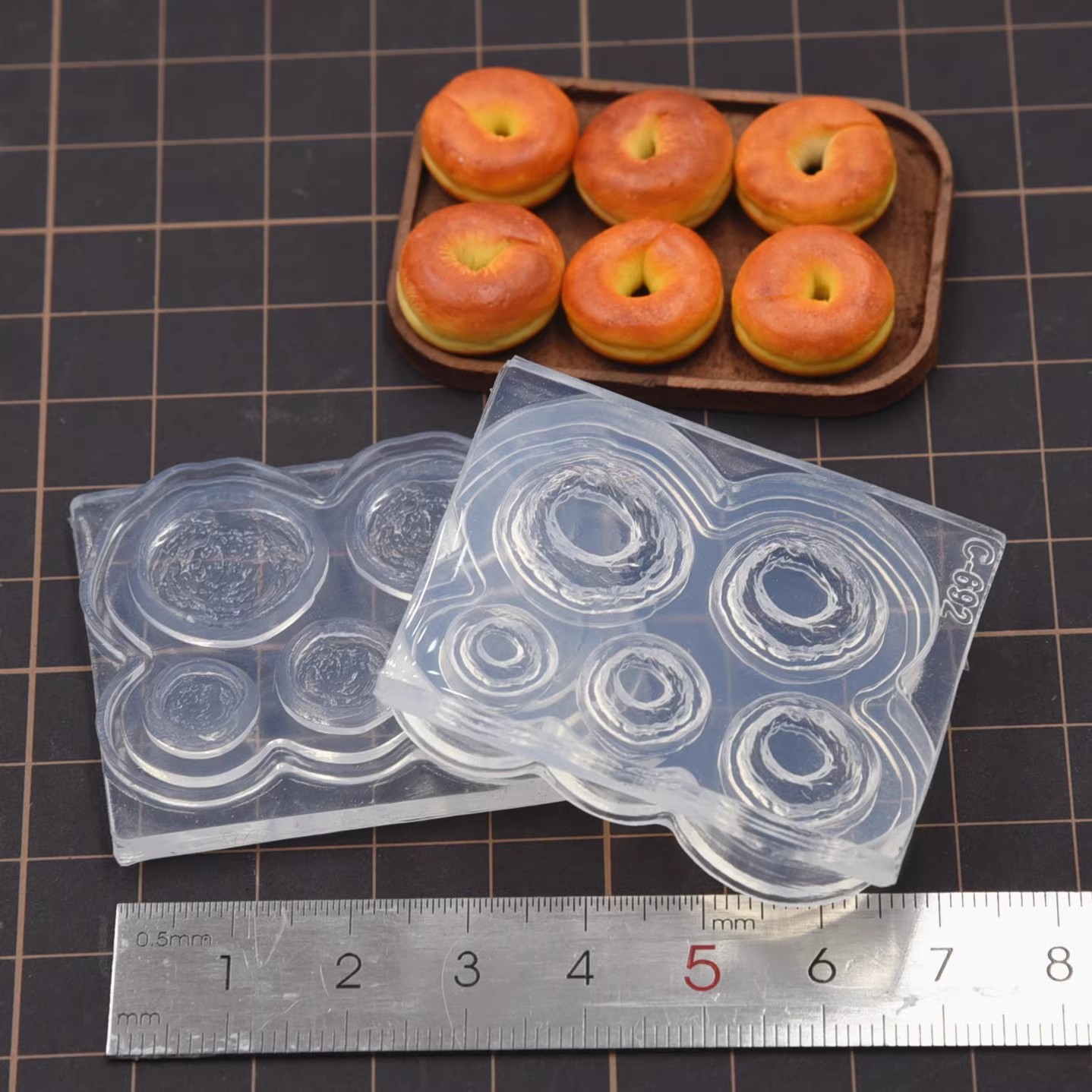 Tanah Liat Polimer Mini 3D Rot - Donut Mold Silicone ulasan dan harga